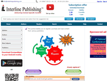 Tablet Screenshot of interlinepublishing.com